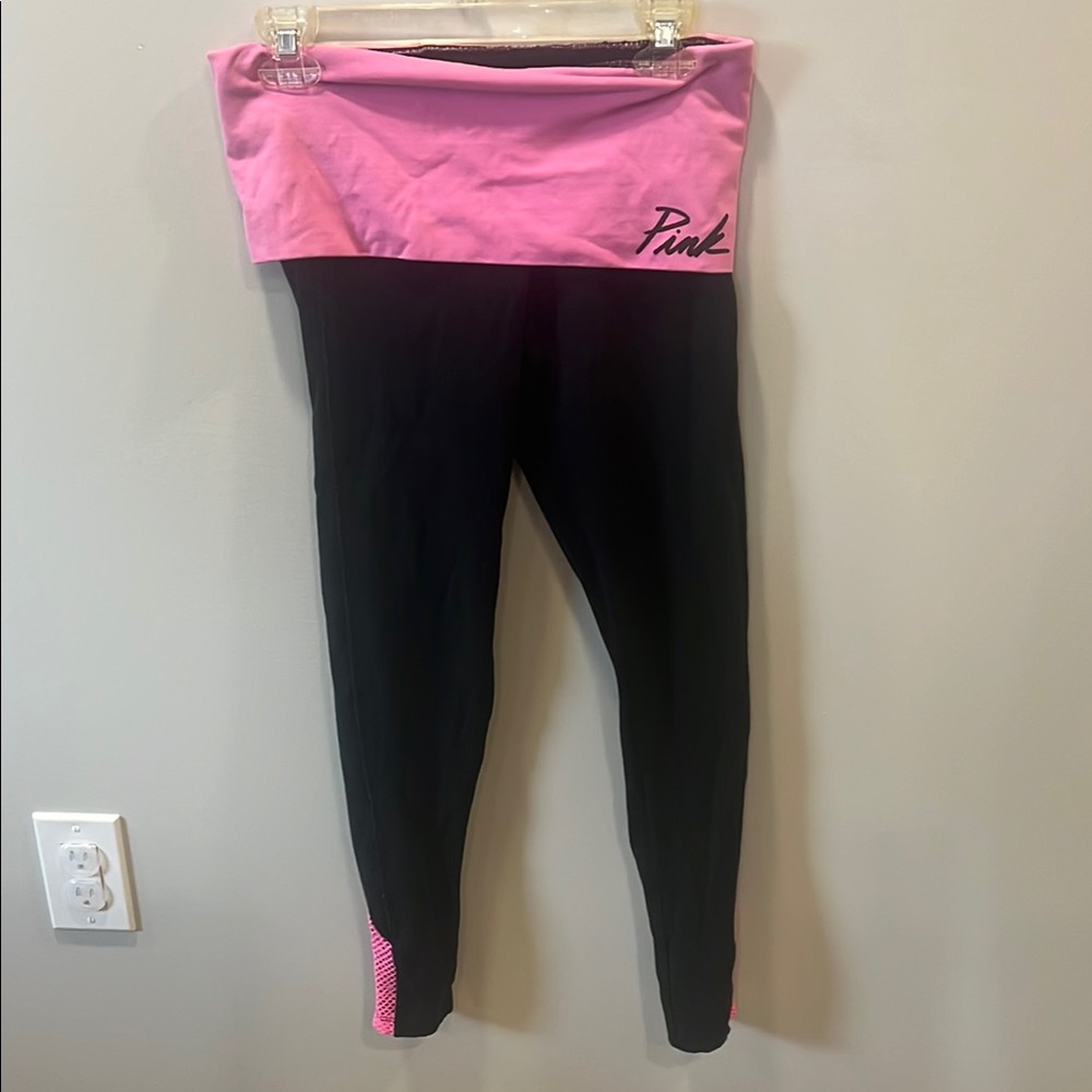 Pink and Black Leggings